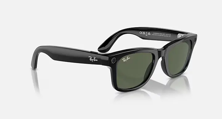 RAY BAN META 4006 WAYFARER BLACK G15 GREEN - Image 4
