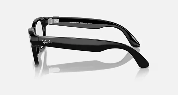 RAY BAN META 4006 WAYFARER BLACK CLEAR BLUE LIGHT FILTER - Image 5