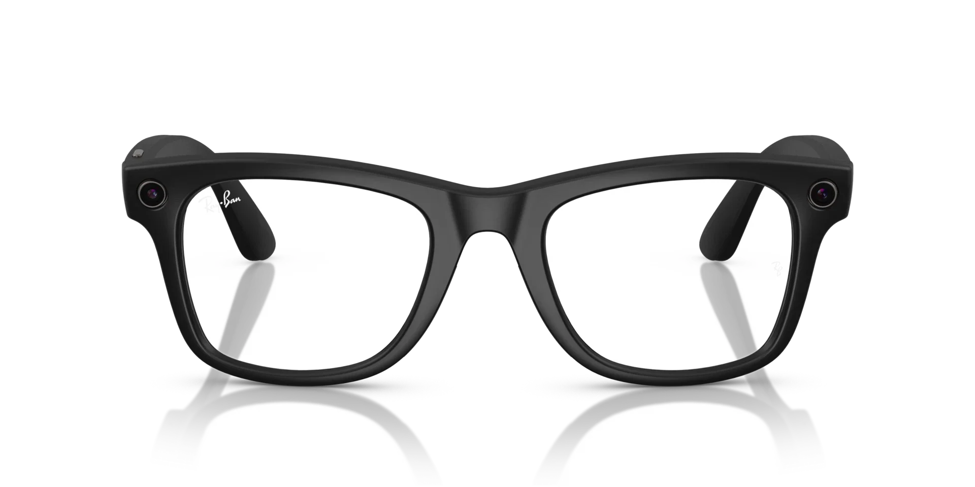 RAY BAN META 4008 WAYFARER LARGE MATTE BLACK TRANSITION GRAPHITE GREEN - Image 4
