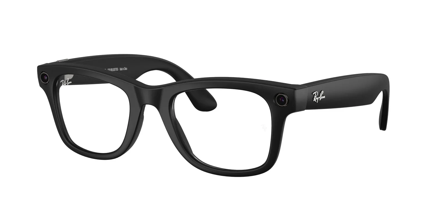 RAY BAN META 4012 MATTE BLACK CLEAR BLUE LIGHT FILTER