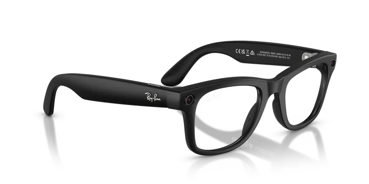 RAY BAN META 4012 MATTE BLACK CLEAR BLUE LIGHT FILTER - Image 3