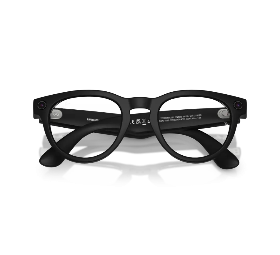 RAY BAN META 4013 MATTE BLACK CLEAR BLUE LIGHT FILTER - Image 3